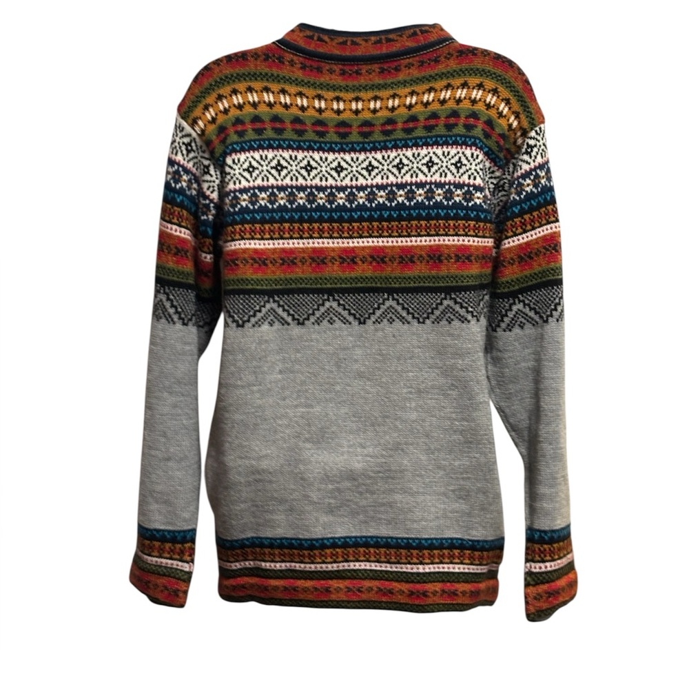 Multicolor Norwegian Style Patterned Sweater - Picture 2 of 2